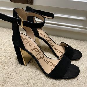 Black suede Sam Edelman Heels